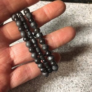 Hematite Stretch Bracelet (one)